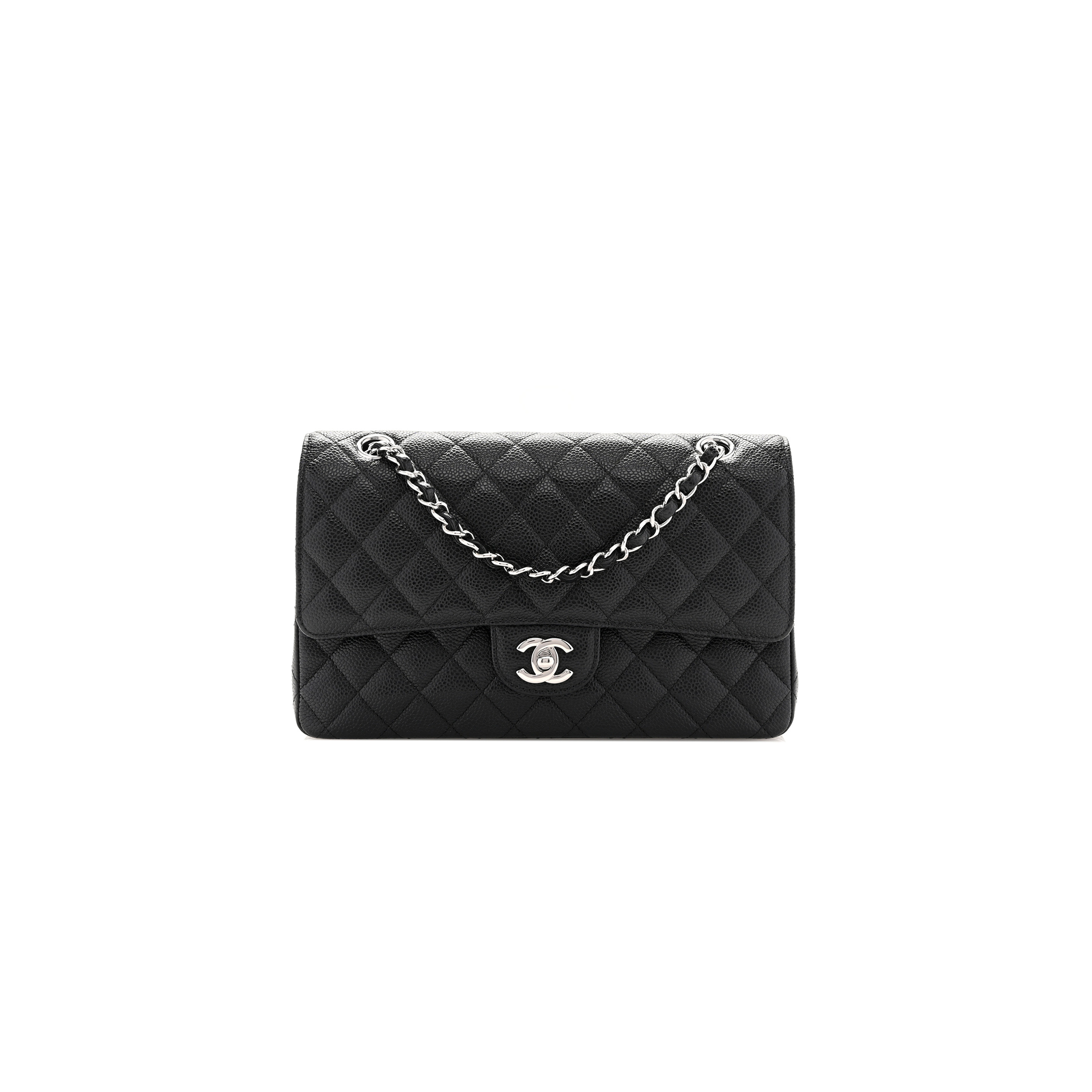 CHANEL CAVIAR QUILTED MEDIUM DOUBLE FLAP 1629635 (25*15*6cm)